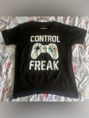 Control Freak Black Gamer T-Shirt by Walnut and 39th